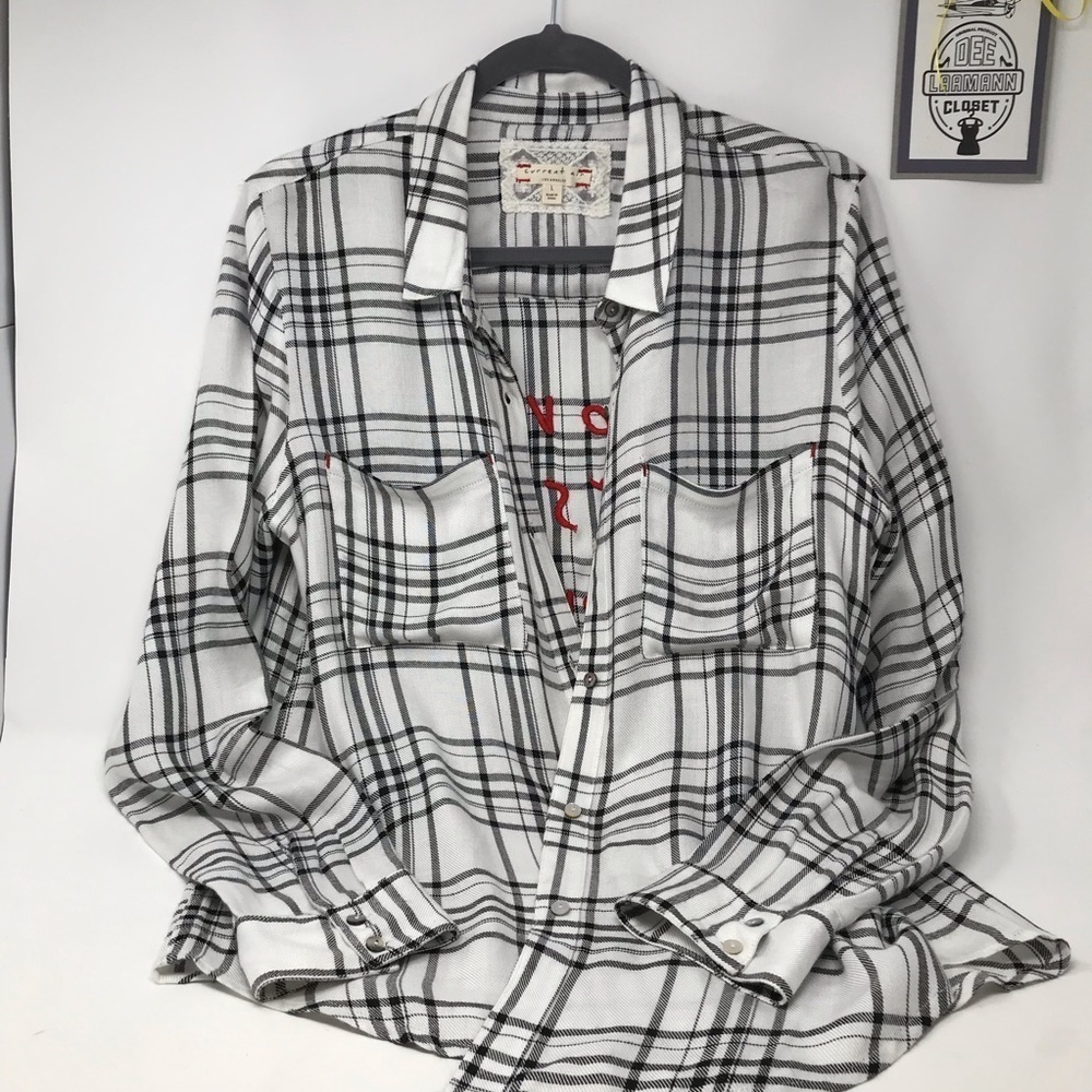 Anthropologie, Current Air button up blouse, Sz L